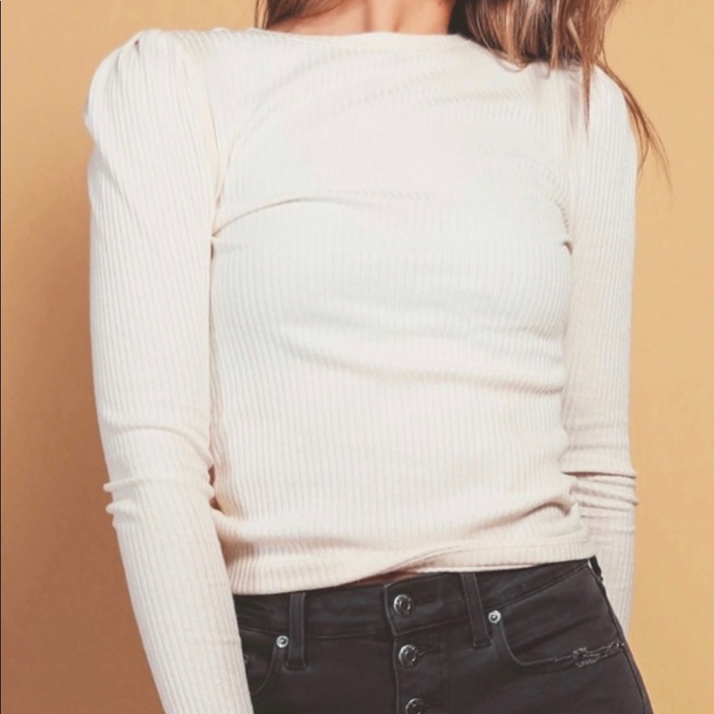 Z SUPPLY Kaiya Ribbed LS Top *WORN ONCE*